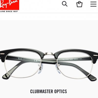 Ray-ban Clubmaster optics